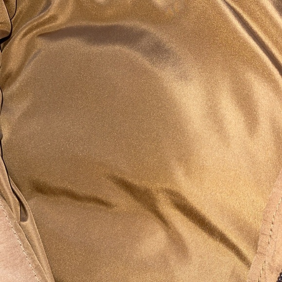 Quilted Puffy Vest removable hood Fall Autumn mustard brown estimate X large - Picture 7 of 9